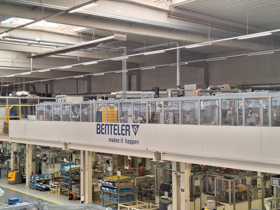 Blick ins Werk von Benteler am Standort Lichtenau-Kleinenberg
